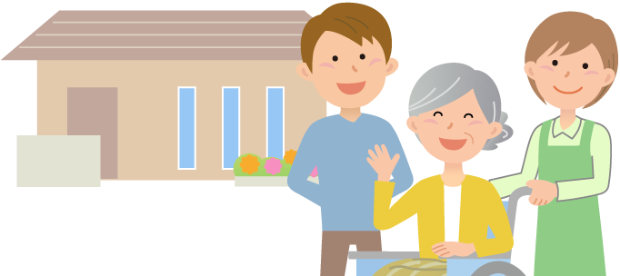 6.月に一度訪問して状況を把握し､サービス内容を見直します｡